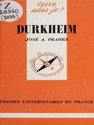 cover image of Durkheim